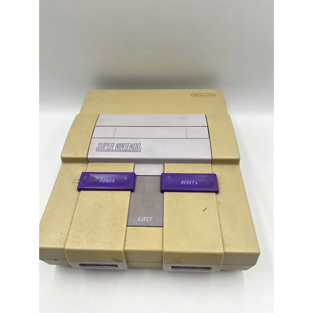 Super Nintendo SNES Console Bundle Oem With Controller All Cables Tested